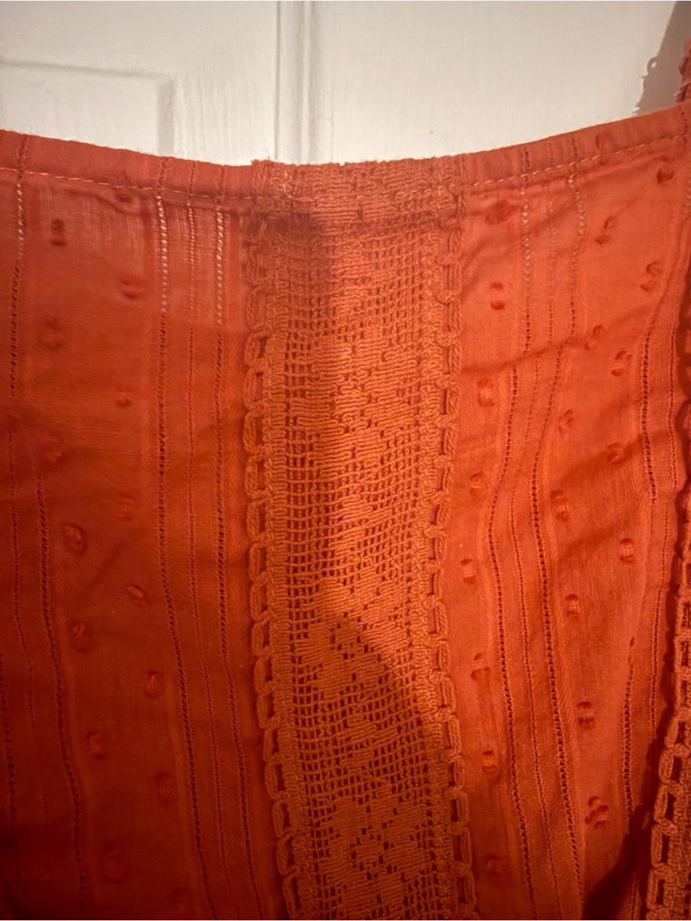 Planet Gold Rust Orange Ruffled Camisole - Picture 2 of 3